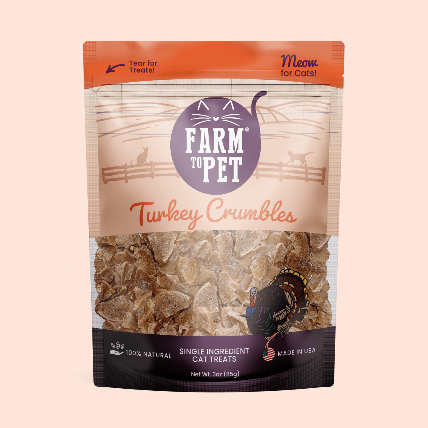 Farm Pet® Turkey Crumbles for Cats
