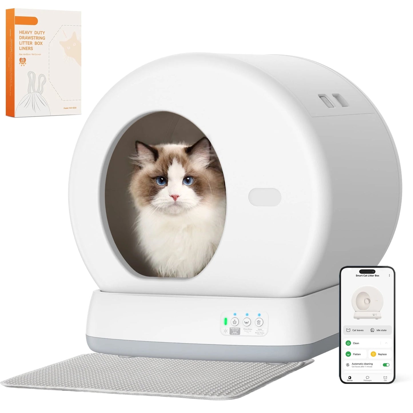 The PurePaw™ Self-Cleaning Litter Box