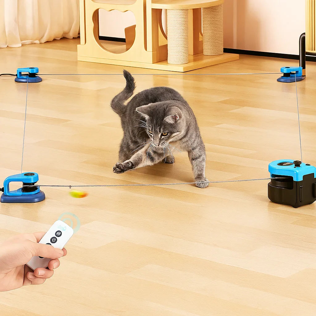 The FeatherRun™ Interactive Cat Toy