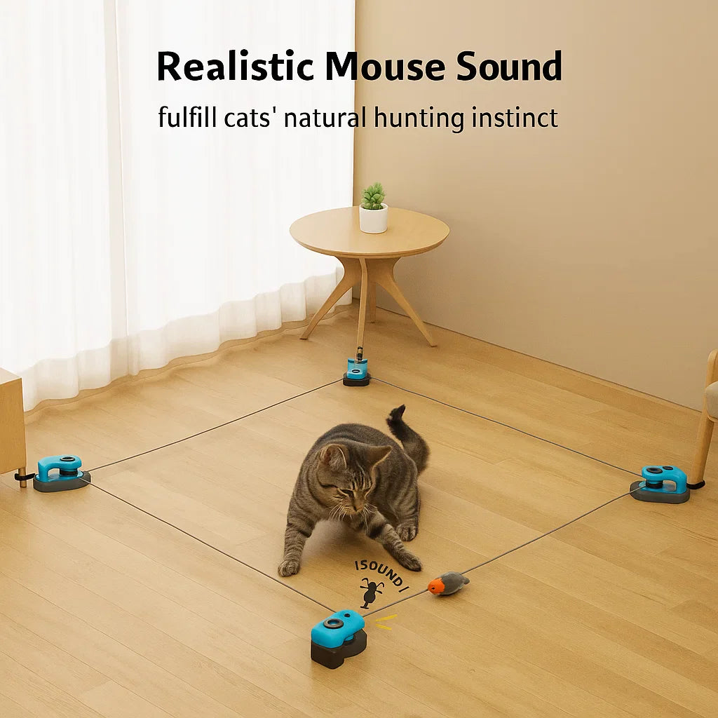 The FeatherRun™ Interactive Cat Toy
