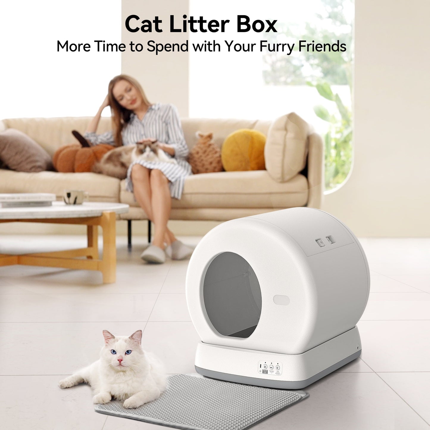 The PurePaw™ Self-Cleaning Litter Box