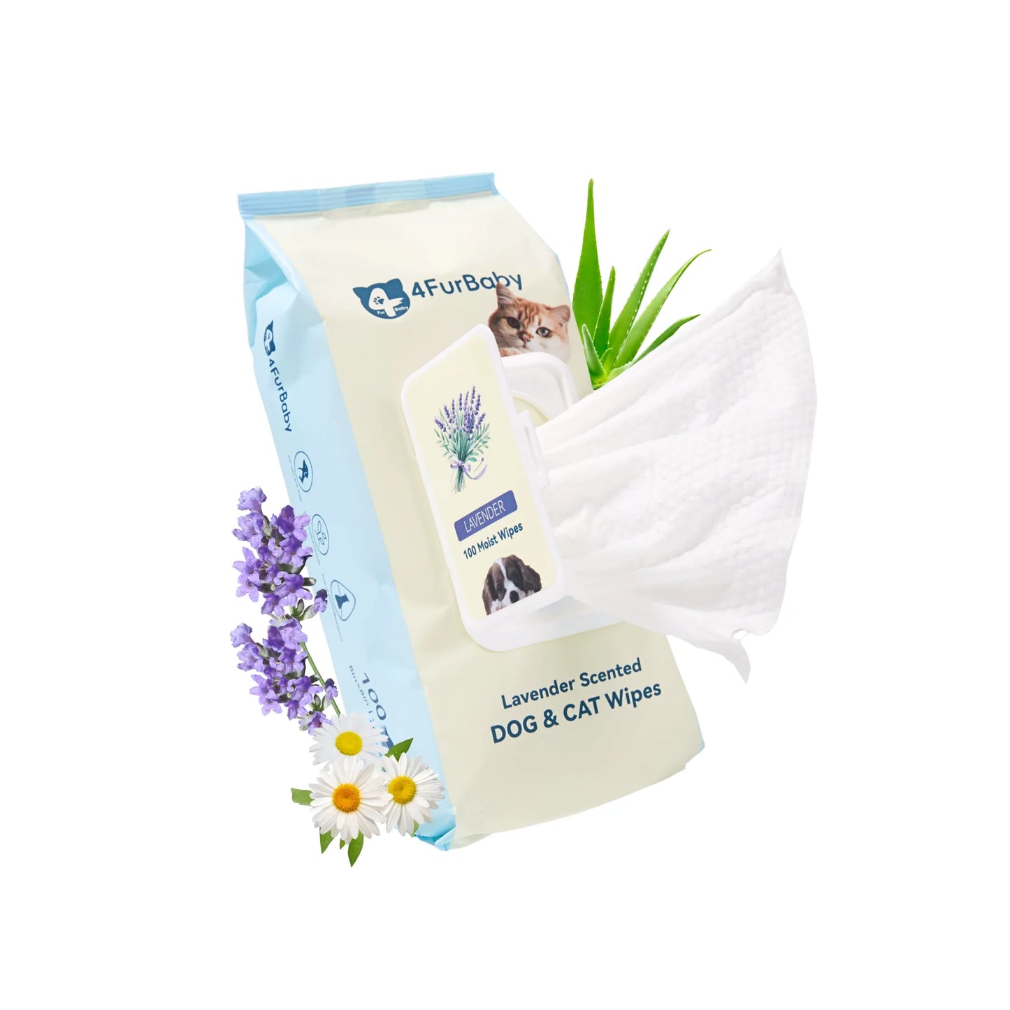 4FurBaby® Plant-Based Grooming Wipes